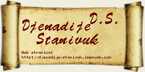 Đenadije Stanivuk vizit kartica